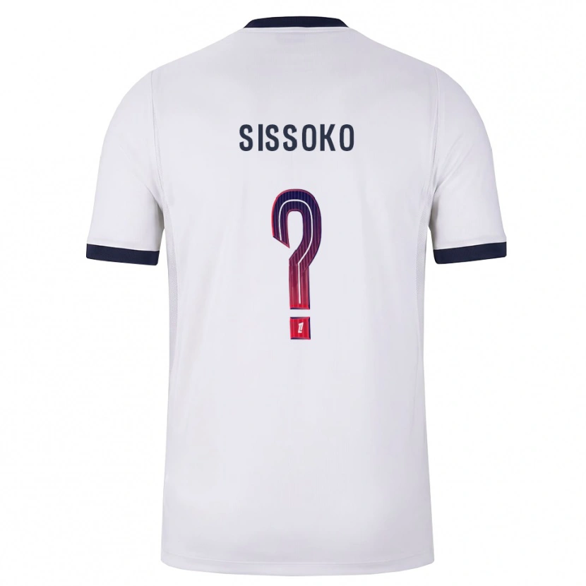 Danxen Heren Nassiama Sissoko #0 Wit Zwart Rood Uitshirt Uittenue 2026/27 T-Shirt