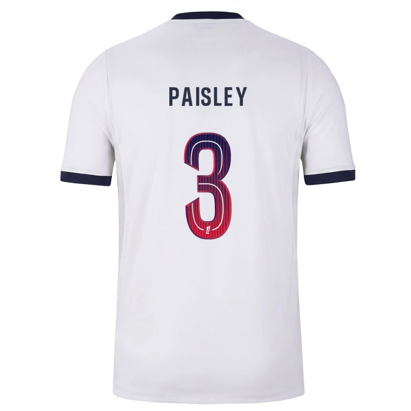 Danxen Heren Jarell Paisley #3 Wit Zwart Rood Uitshirt Uittenue 2026/27 T-Shirt