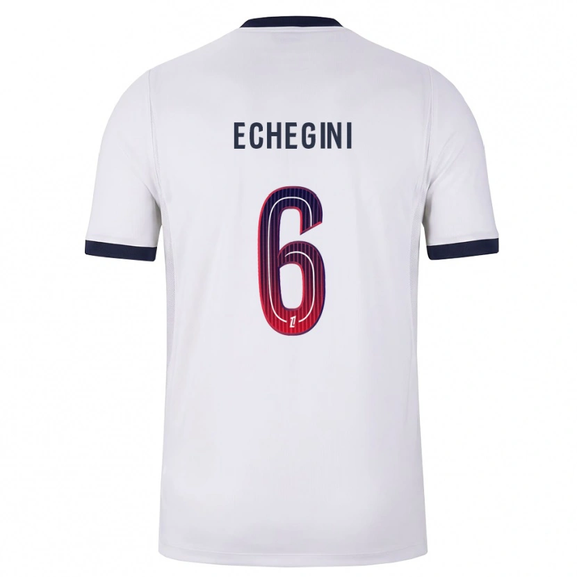 Danxen Heren Joe Echegini #6 Wit Zwart Rood Uitshirt Uittenue 2026/27 T-Shirt