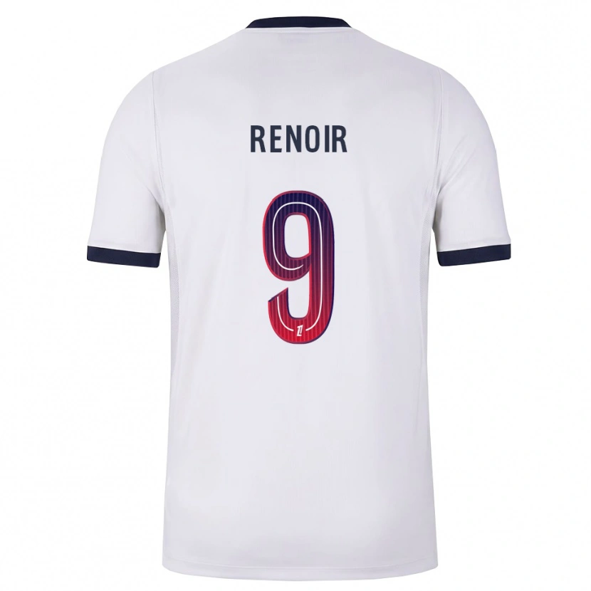 Danxen Heren Eddrick Renoir #9 Wit Zwart Rood Uitshirt Uittenue 2026/27 T-Shirt