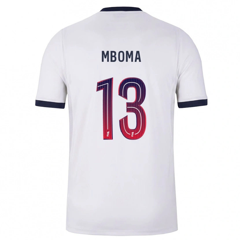 Danxen Heren Harryl Mboma #13 Wit Zwart Rood Uitshirt Uittenue 2026/27 T-Shirt