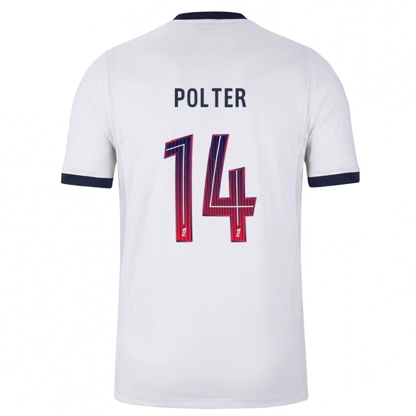 Danxen Heren Ewan Polter #14 Wit Zwart Rood Uitshirt Uittenue 2026/27 T-Shirt
