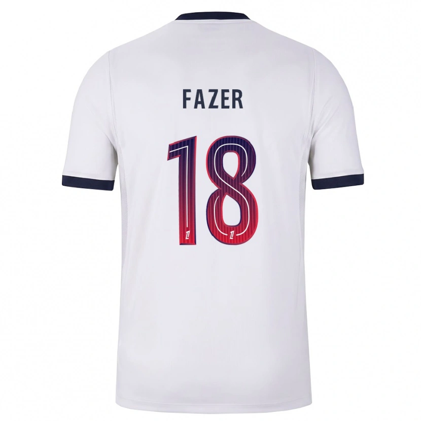 Danxen Heren Laurina Fazer #18 Wit Zwart Rood Uitshirt Uittenue 2026/27 T-Shirt