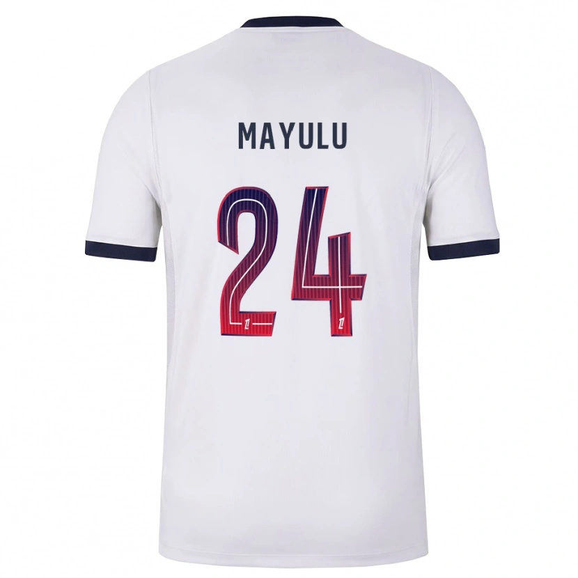 Danxen Heren Senny Mayulu #24 Wit Zwart Rood Uitshirt Uittenue 2026/27 T-Shirt