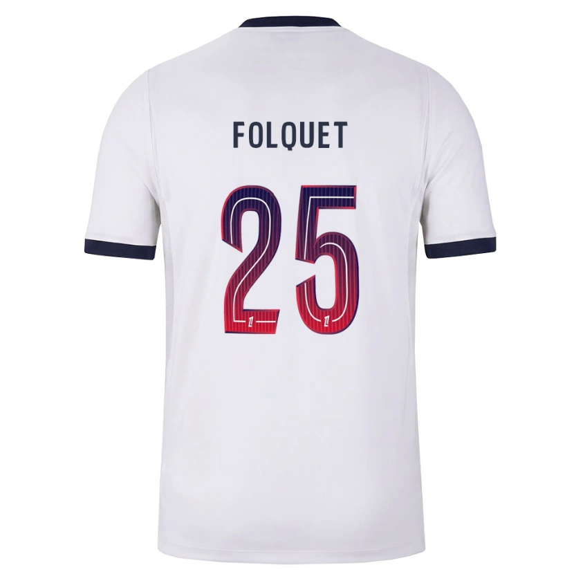 Danxen Heren Magnaba Folquet #25 Wit Zwart Rood Uitshirt Uittenue 2026/27 T-Shirt