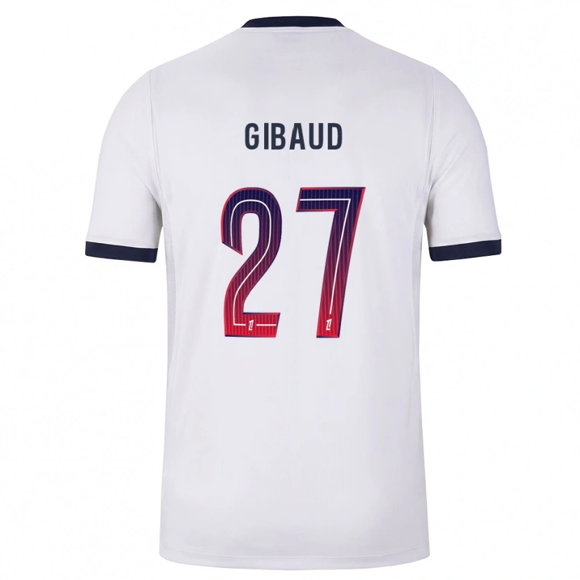 Danxen Heren Pierre Gibaud #27 Wit Zwart Rood Uitshirt Uittenue 2026/27 T-Shirt
