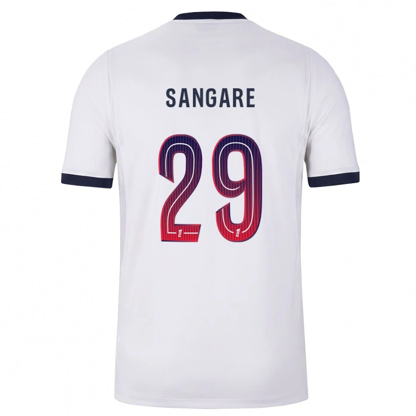 Danxen Heren Hawa Sangare #29 Wit Zwart Rood Uitshirt Uittenue 2026/27 T-Shirt