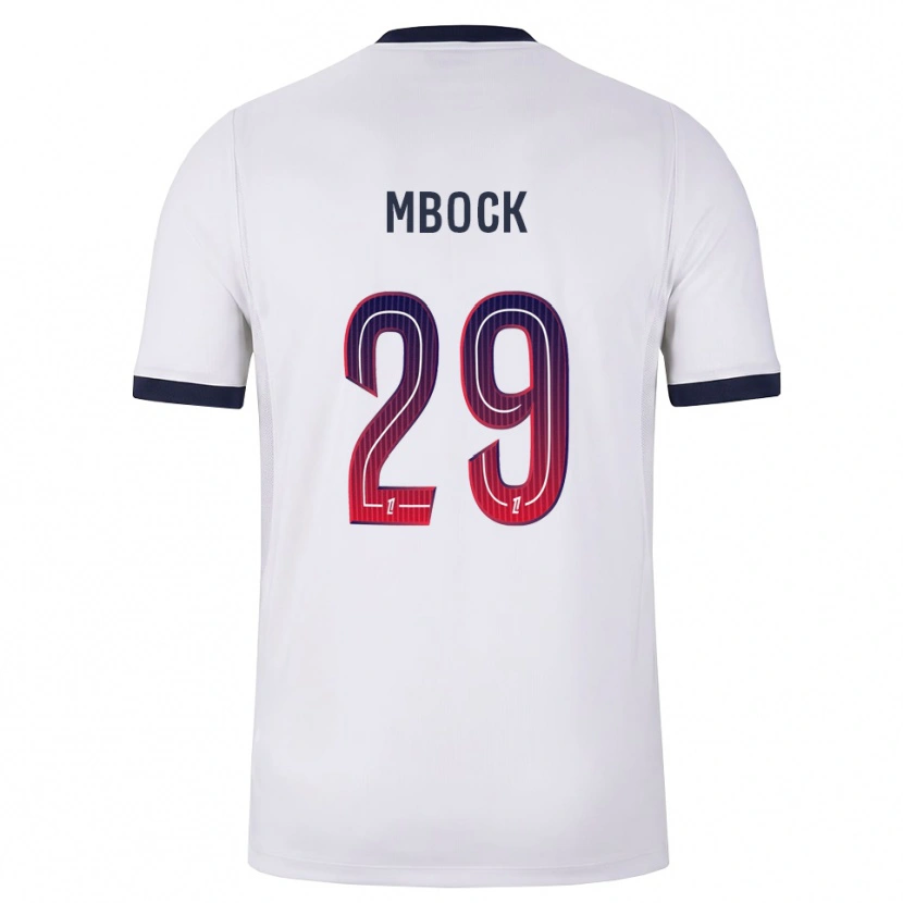 Danxen Heren Griedge Mbock Bathy #29 Wit Zwart Rood Uitshirt Uittenue 2026/27 T-Shirt