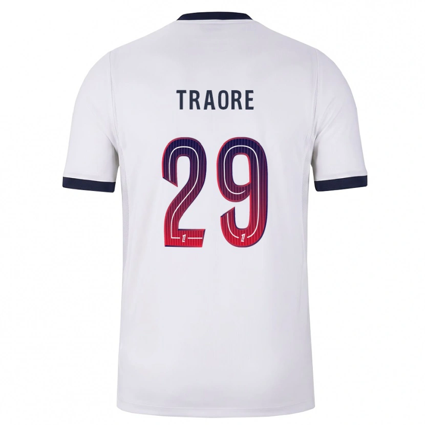 Danxen Heren Manssita Traoré #29 Wit Zwart Rood Uitshirt Uittenue 2026/27 T-Shirt