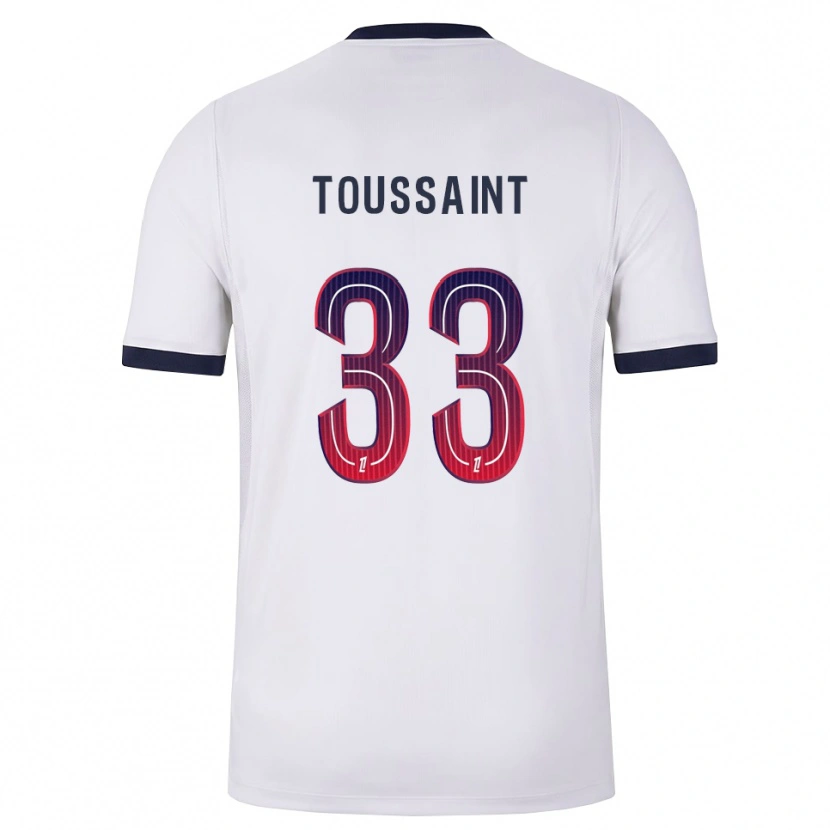 Danxen Heren Océane Toussaint #33 Wit Zwart Rood Uitshirt Uittenue 2026/27 T-Shirt