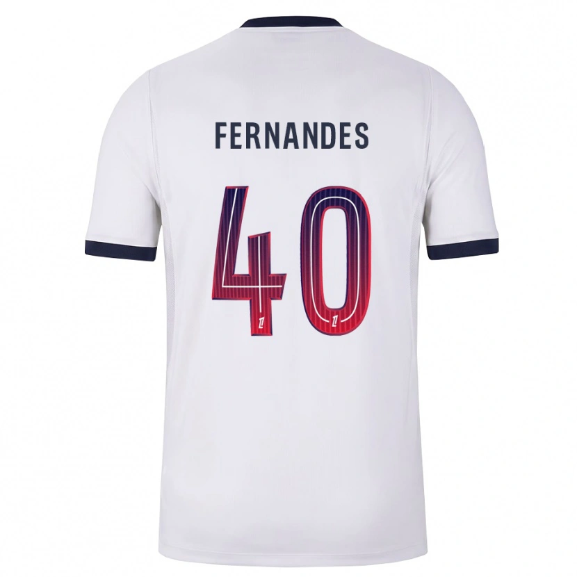 Danxen Heren Alyssa Fernandes #40 Wit Zwart Rood Uitshirt Uittenue 2026/27 T-Shirt
