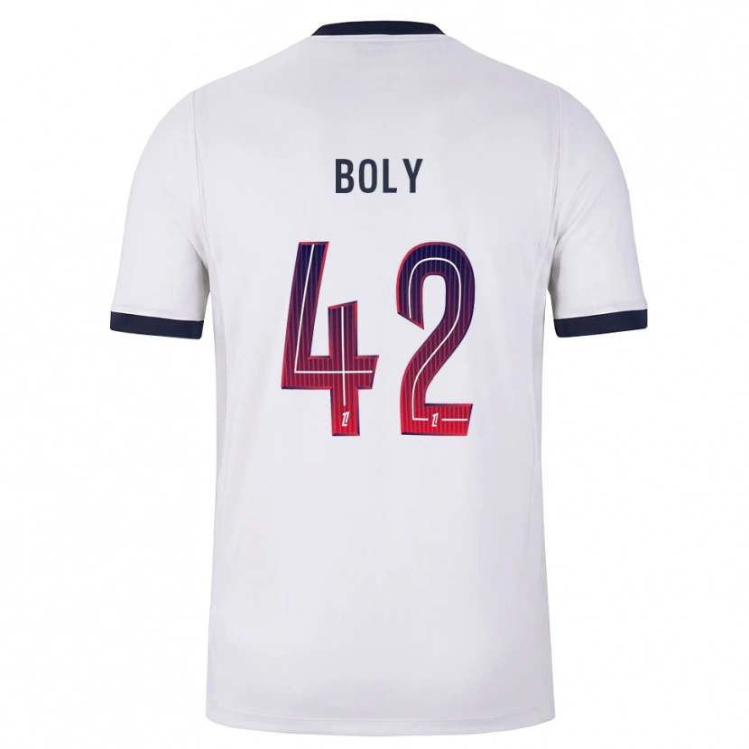 Danxen Heren David Boly #42 Wit Zwart Rood Uitshirt Uittenue 2026/27 T-Shirt