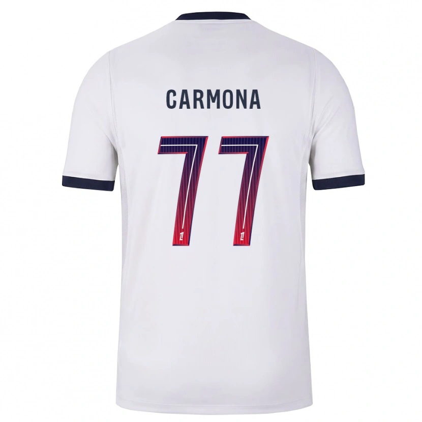 Danxen Heren Olga Carmona #77 Wit Zwart Rood Uitshirt Uittenue 2026/27 T-Shirt