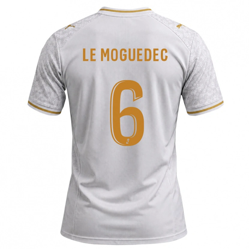 Danxen Heren Anaële Le Moguédec #6 Wit Grijs Goudenrood Uitshirt Uittenue 2026/27 T-Shirt