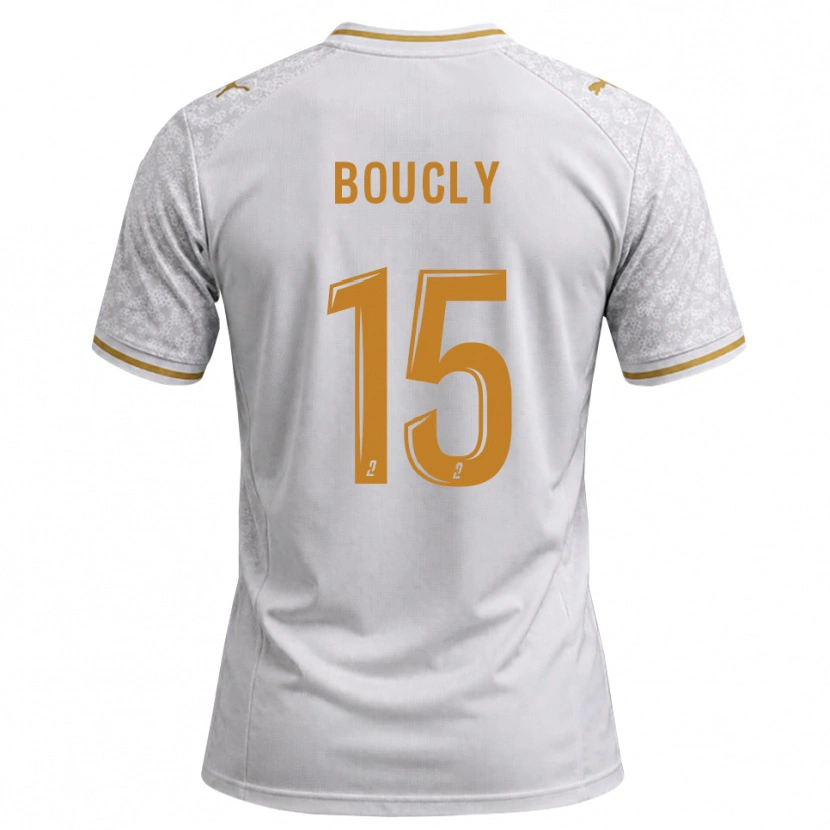 Danxen Heren Maïté Boucly #15 Wit Grijs Goudenrood Uitshirt Uittenue 2026/27 T-Shirt