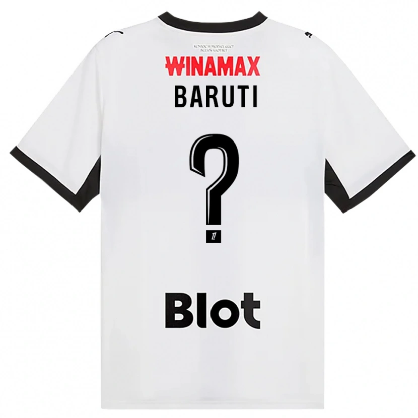 Danxen Heren Kelian Baruti #0 Zwart Wit Rood Uitshirt Uittenue 2026/27 T-Shirt