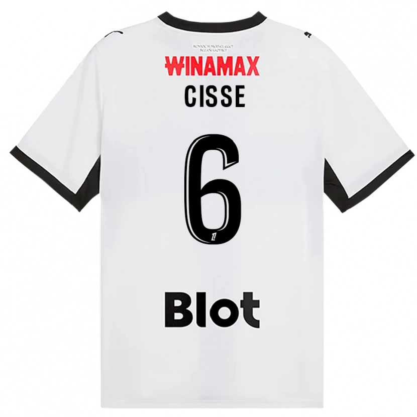 Danxen Heren Djaoui Cissé #6 Zwart Wit Rood Uitshirt Uittenue 2026/27 T-Shirt