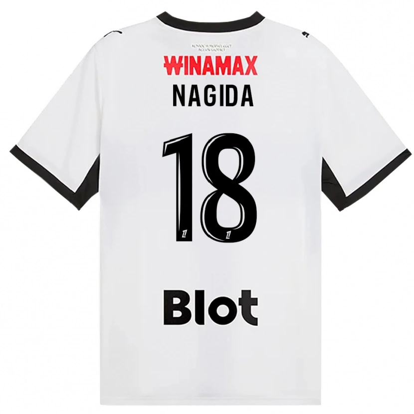 Danxen Heren Mahamadou Nagida #18 Zwart Wit Rood Uitshirt Uittenue 2026/27 T-Shirt