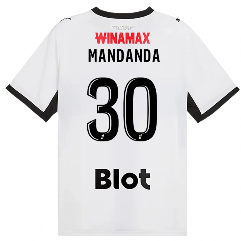 Danxen Heren Steve Mandanda #30 Zwart Wit Rood Uitshirt Uittenue 2026/27 T-Shirt