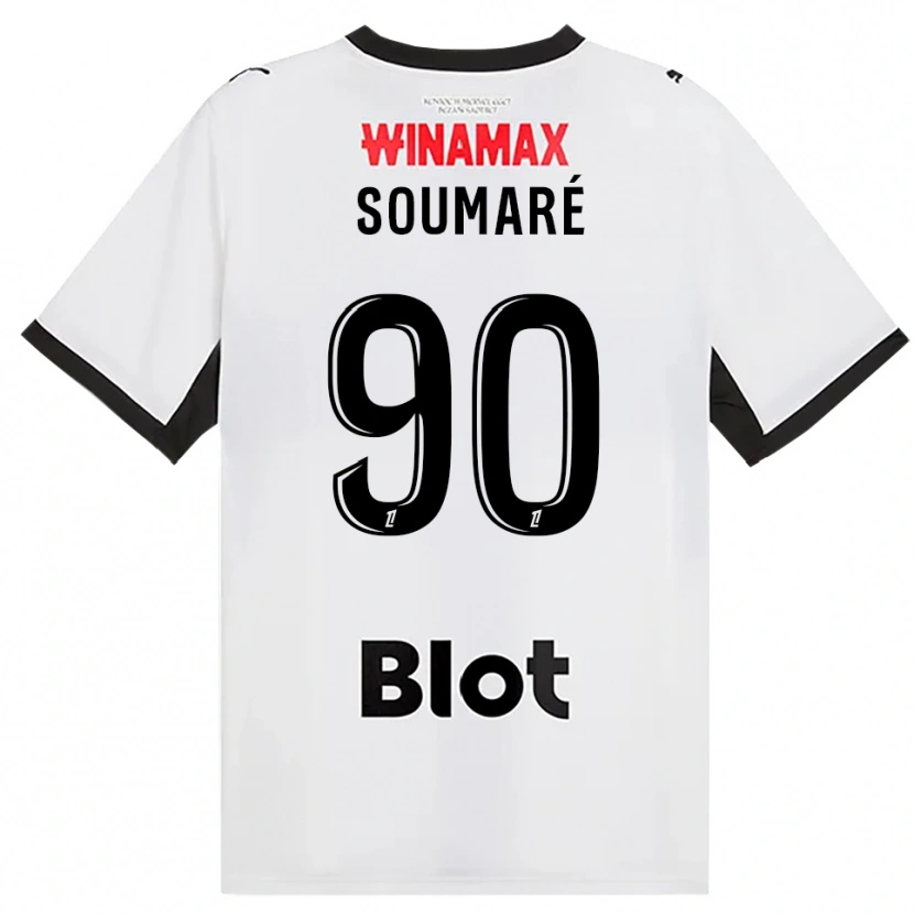 Danxen Heren Issa Soumaré #90 Zwart Wit Rood Uitshirt Uittenue 2026/27 T-Shirt
