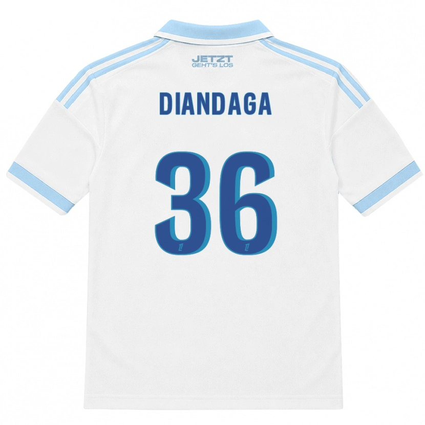 Danxen Heren Hermann Malonga #36 Licht Hemelsblauw Wit Rood Uitshirt Uittenue 2026/27 T-Shirt