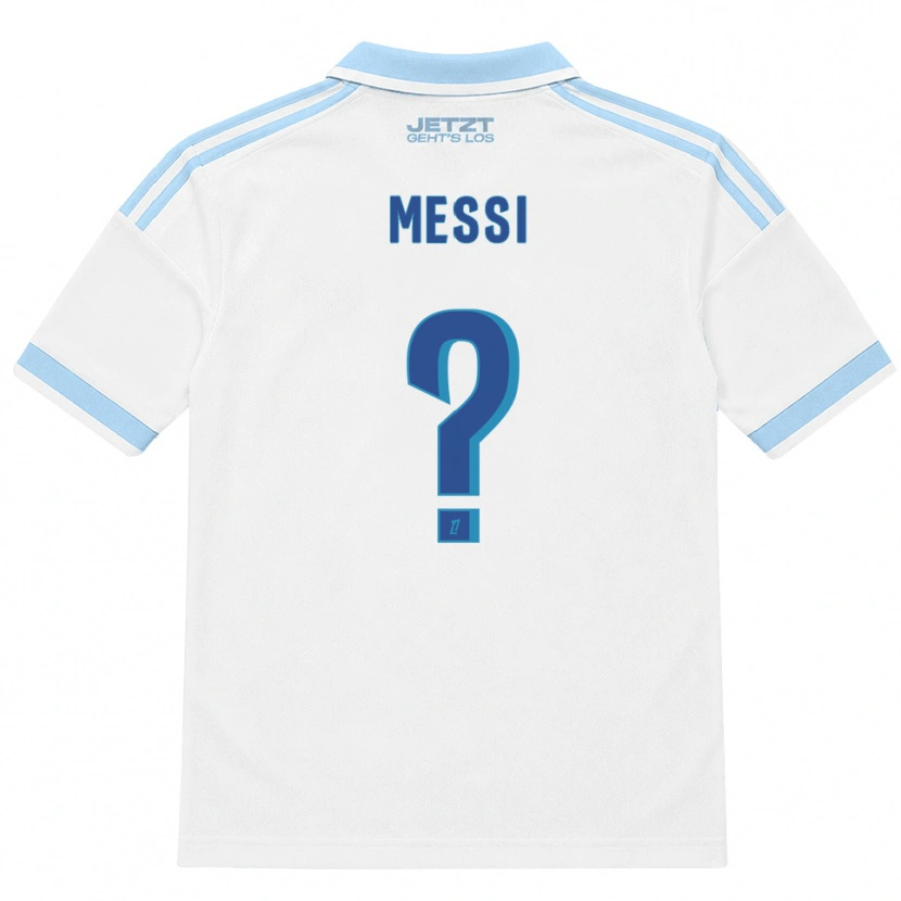 Danxen Heren Rayane Messi #0 Licht Hemelsblauw Wit Rood Uitshirt Uittenue 2026/27 T-Shirt
