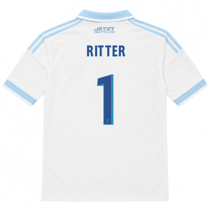 Danxen Heren Maxime Ritter #1 Licht Hemelsblauw Wit Rood Uitshirt Uittenue 2026/27 T-Shirt
