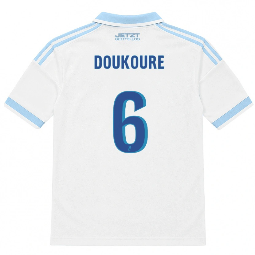 Danxen Heren Ismaël Doukouré #6 Licht Hemelsblauw Wit Rood Uitshirt Uittenue 2026/27 T-Shirt