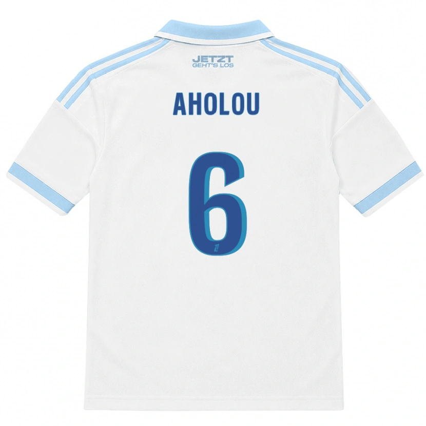 Danxen Heren Jean-Eudes Aholou #6 Licht Hemelsblauw Wit Rood Uitshirt Uittenue 2026/27 T-Shirt