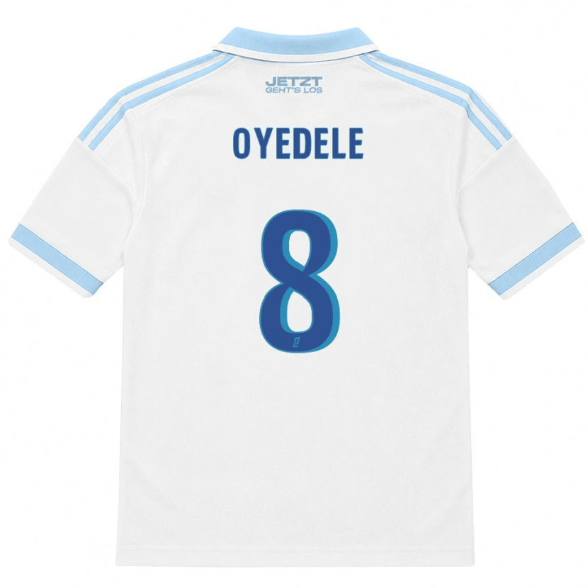 Danxen Heren Maxi Oyedele #8 Licht Hemelsblauw Wit Rood Uitshirt Uittenue 2026/27 T-Shirt