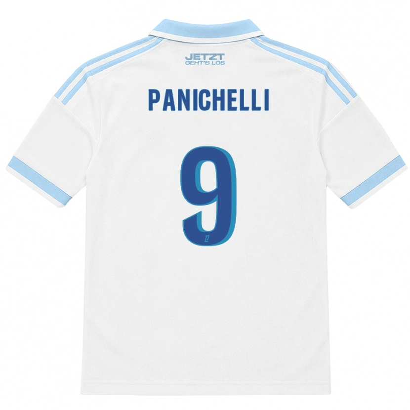 Danxen Heren Joaquín Panichelli #9 Licht Hemelsblauw Wit Rood Uitshirt Uittenue 2026/27 T-Shirt