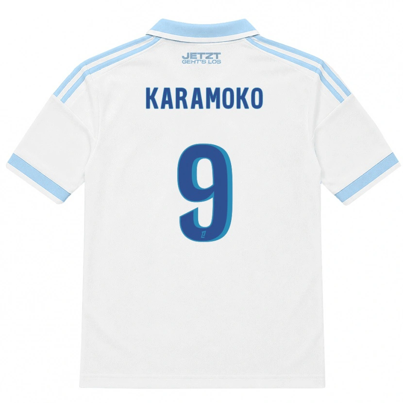 Danxen Heren Isaac Karamoko #9 Licht Hemelsblauw Wit Rood Uitshirt Uittenue 2026/27 T-Shirt