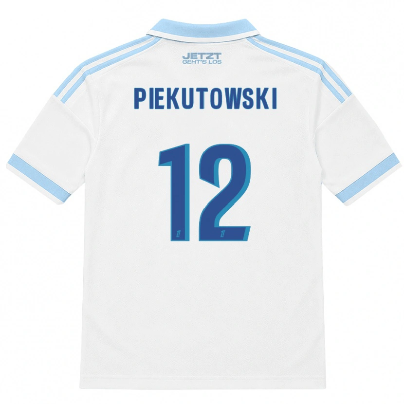 Danxen Heren Milosz Piekutowski #12 Licht Hemelsblauw Wit Rood Uitshirt Uittenue 2026/27 T-Shirt