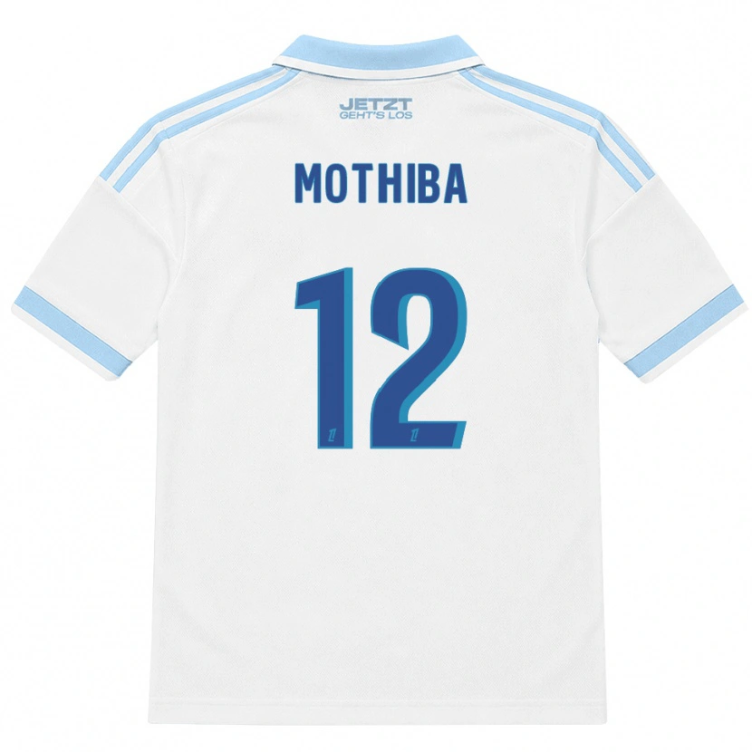 Danxen Heren Lebo Mothiba #12 Licht Hemelsblauw Wit Rood Uitshirt Uittenue 2026/27 T-Shirt