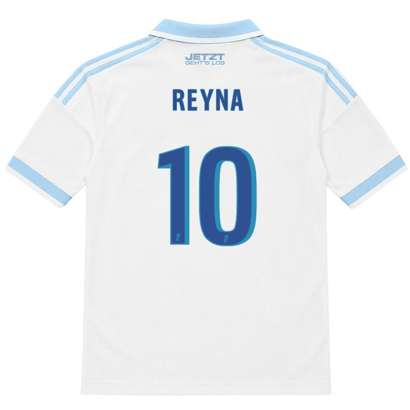 Danxen Heren Giovanni Reyna #10 Licht Hemelsblauw Wit Rood Uitshirt Uittenue 2026/27 T-Shirt