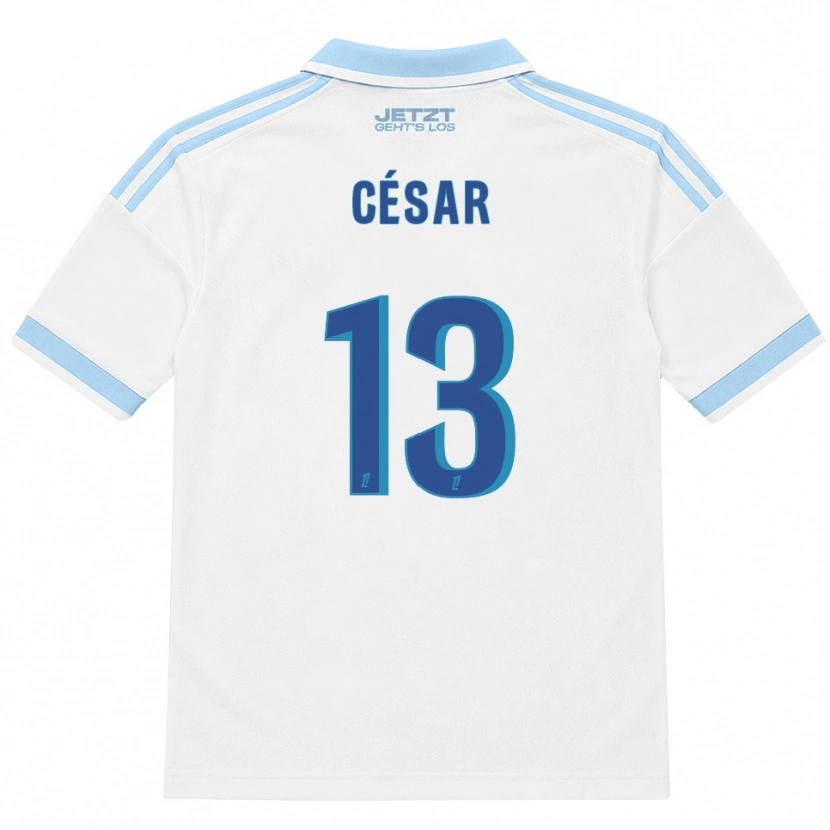 Danxen Heren Julbert César #13 Licht Hemelsblauw Wit Rood Uitshirt Uittenue 2026/27 T-Shirt