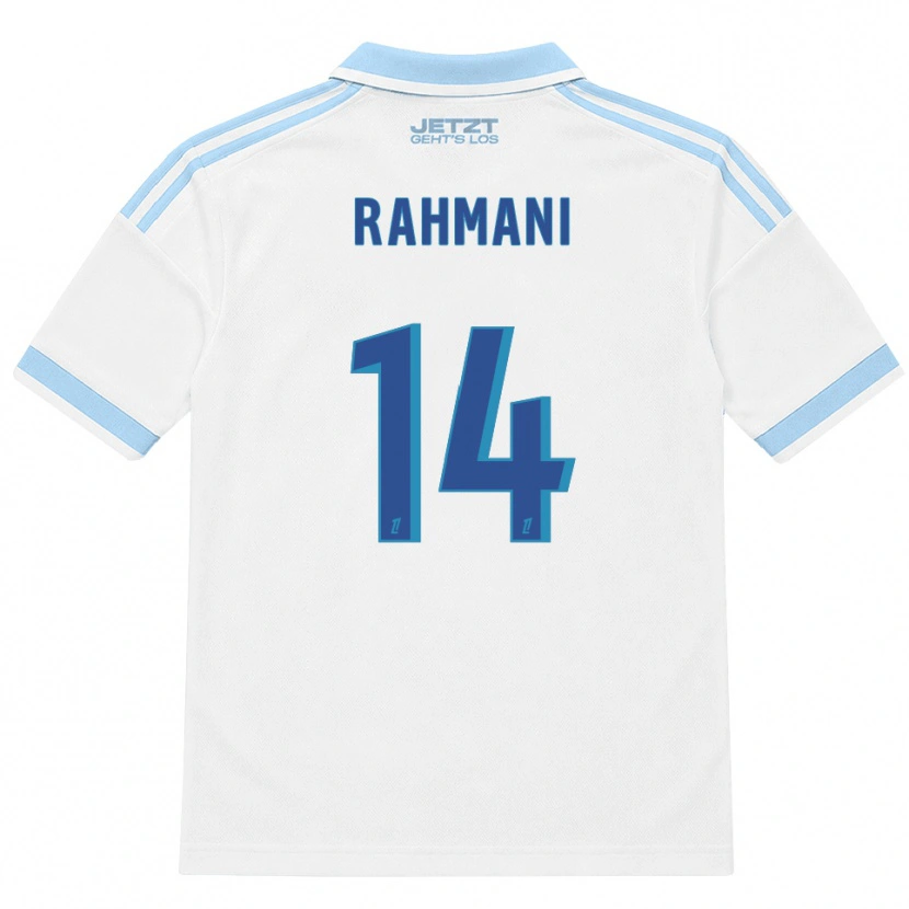 Danxen Heren Nessim Rahmani #14 Licht Hemelsblauw Wit Rood Uitshirt Uittenue 2026/27 T-Shirt