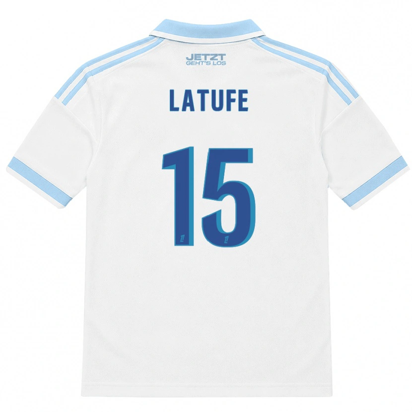 Danxen Heren Latufe Assoumani #15 Licht Hemelsblauw Wit Rood Uitshirt Uittenue 2026/27 T-Shirt