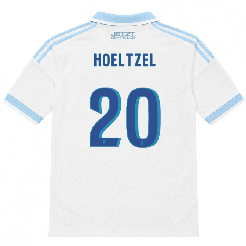 Danxen Heren Mégane Hoeltzel #20 Licht Hemelsblauw Wit Rood Uitshirt Uittenue 2026/27 T-Shirt