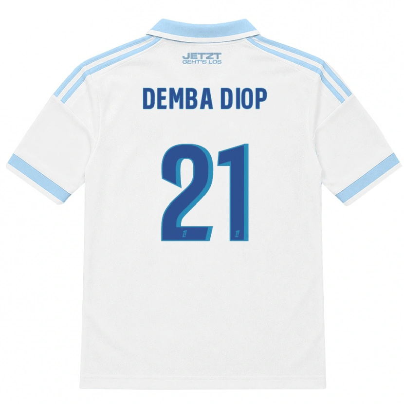 Danxen Heren Pape Demba Diop #21 Licht Hemelsblauw Wit Rood Uitshirt Uittenue 2026/27 T-Shirt
