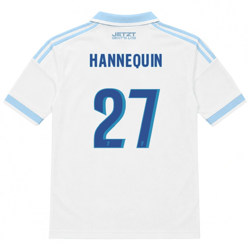 Danxen Heren Laurine Hannequin #27 Licht Hemelsblauw Wit Rood Uitshirt Uittenue 2026/27 T-Shirt