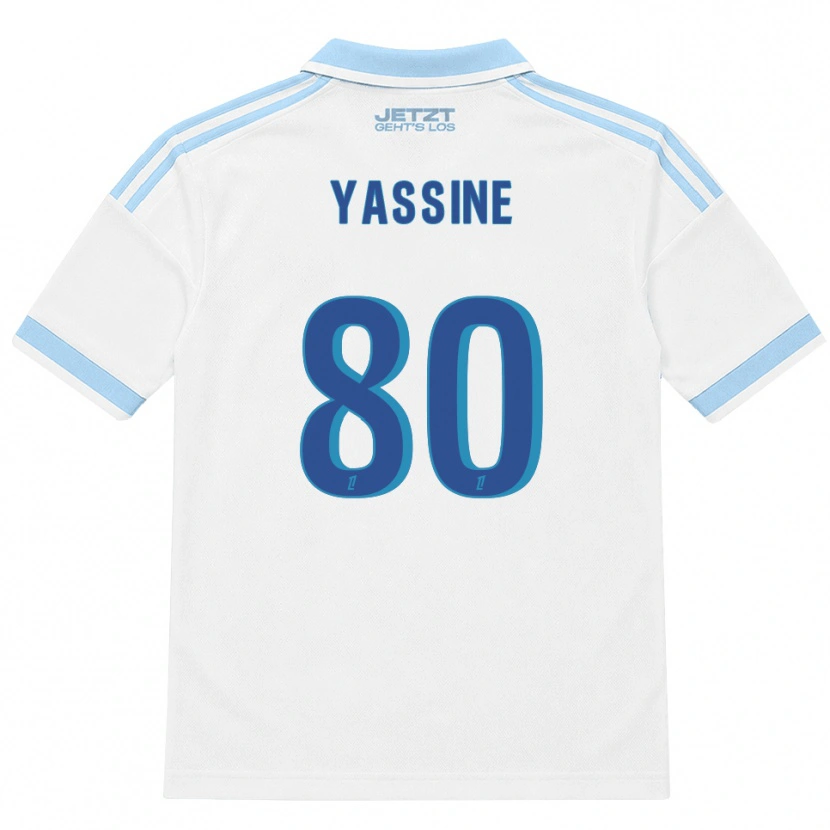 Danxen Heren Gessime Yassine #80 Licht Hemelsblauw Wit Rood Uitshirt Uittenue 2026/27 T-Shirt
