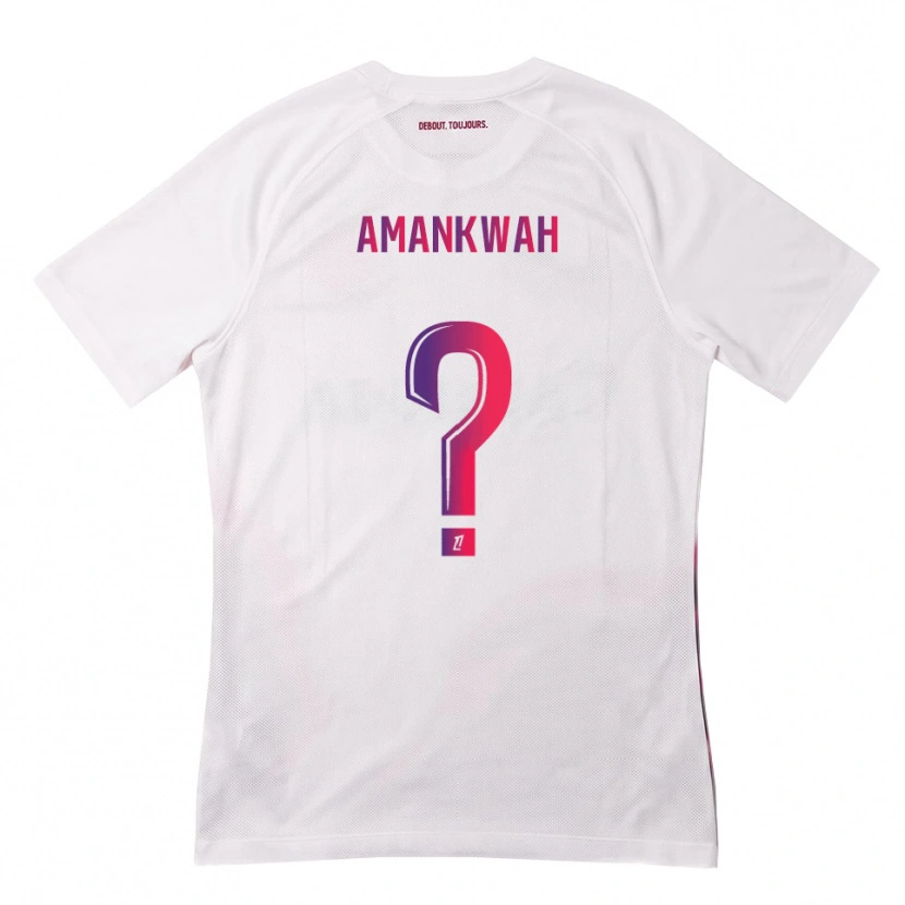 Danxen Heren Marlon Amankwah #0 Wit Roze Paars Uitshirt Uittenue 2026/27 T-Shirt