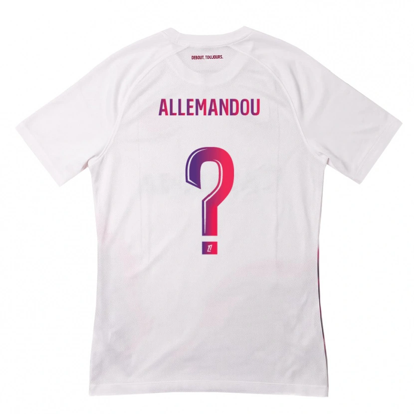 Danxen Heren Teddy Allemandou #0 Wit Roze Paars Uitshirt Uittenue 2026/27 T-Shirt
