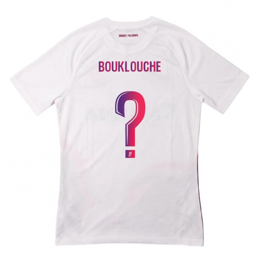 Danxen Heren Kelyan Bouklouche #0 Wit Roze Paars Uitshirt Uittenue 2026/27 T-Shirt