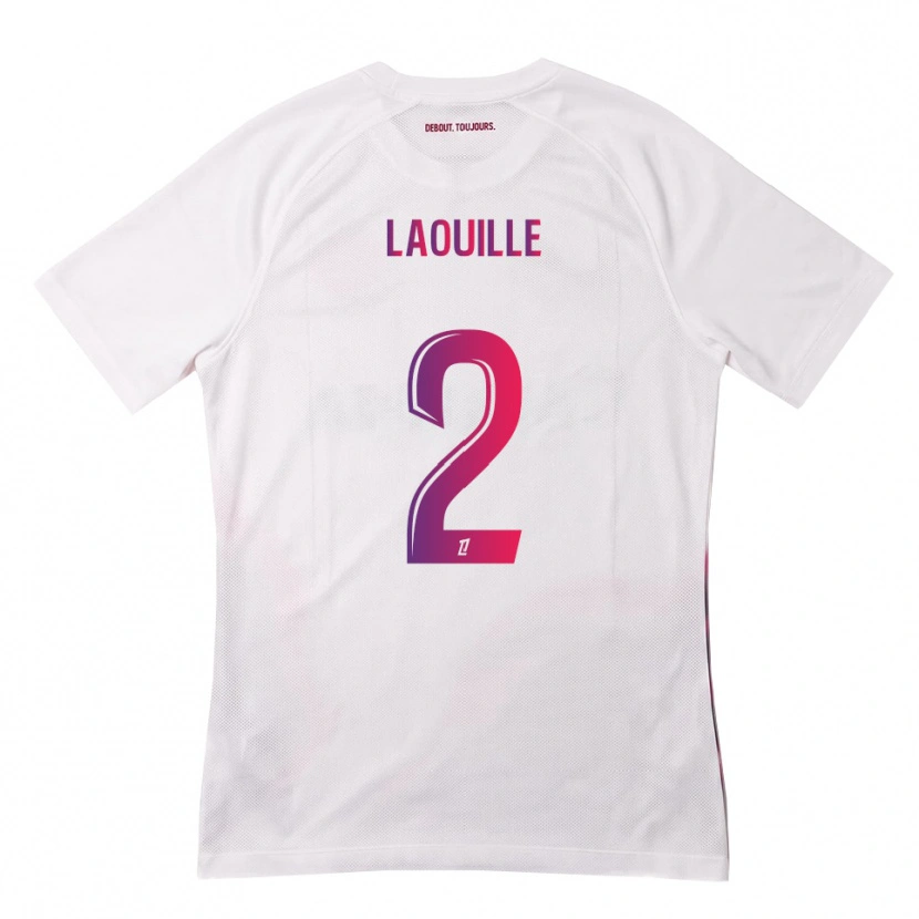Danxen Heren Rafaël Laouille #2 Wit Roze Paars Uitshirt Uittenue 2026/27 T-Shirt