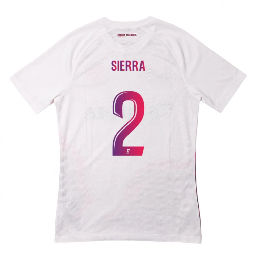 Danxen Heren Pauline Sierra #2 Wit Roze Paars Uitshirt Uittenue 2026/27 T-Shirt