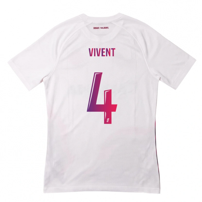 Danxen Heren Sacha Vivent #4 Wit Roze Paars Uitshirt Uittenue 2026/27 T-Shirt