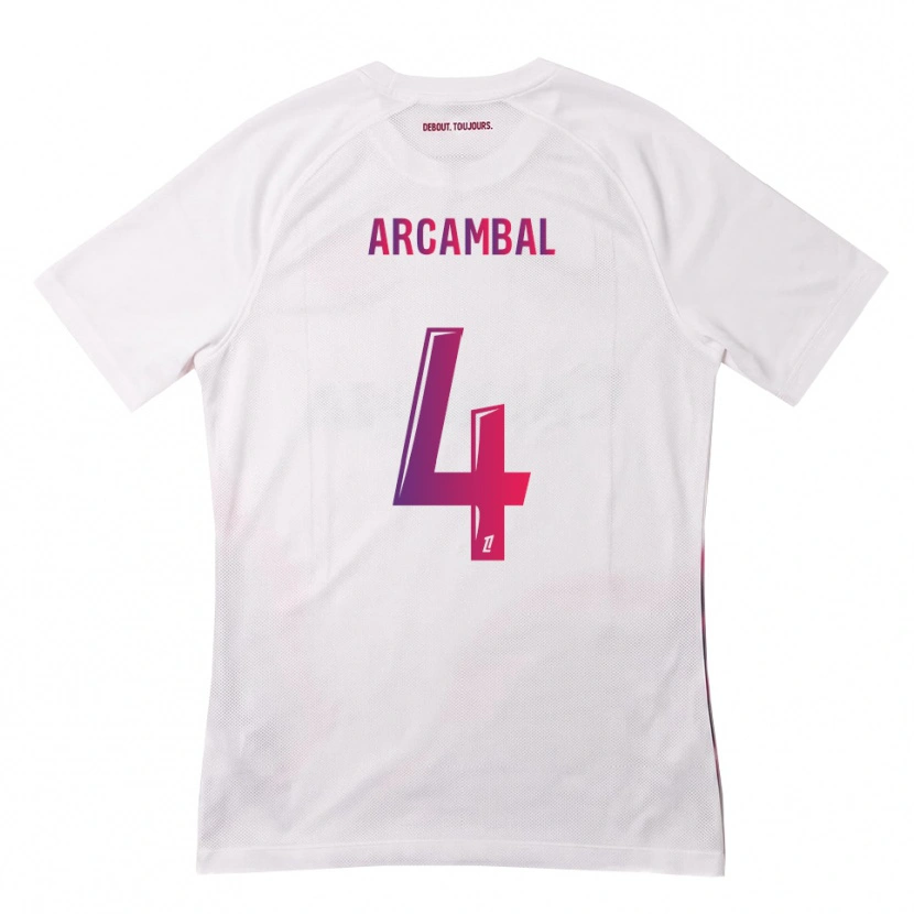 Danxen Heren Anais Arcambal #4 Wit Roze Paars Uitshirt Uittenue 2026/27 T-Shirt