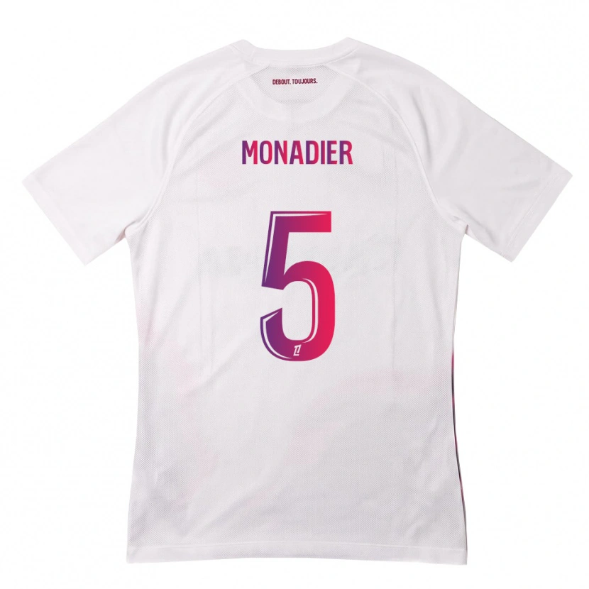 Danxen Heren Pauline Monadier #5 Wit Roze Paars Uitshirt Uittenue 2026/27 T-Shirt